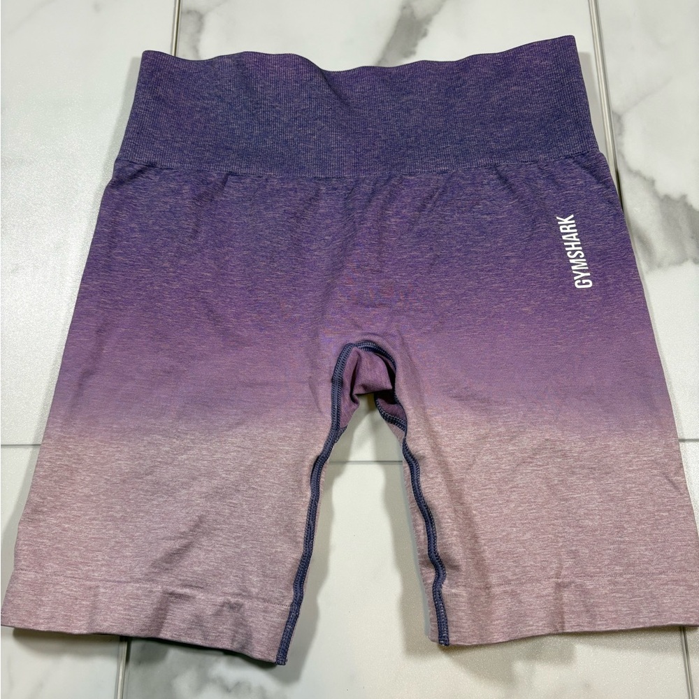 Gymshark Purple Ombre Seamless High-Rise Bike Shorts
